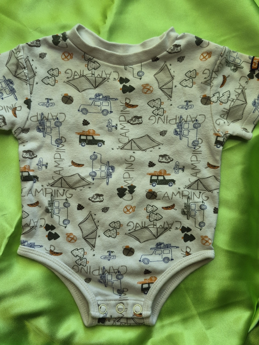 Vintage Koala Kids Camping Print Onesie 3-6m